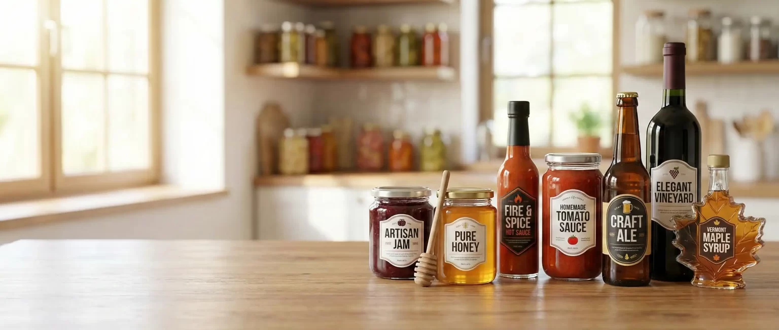 Custom Printed Labels for Food and Beverage